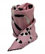 CHANELシャネル）の古着「ココマークシルクスカーフ」｜ピンク