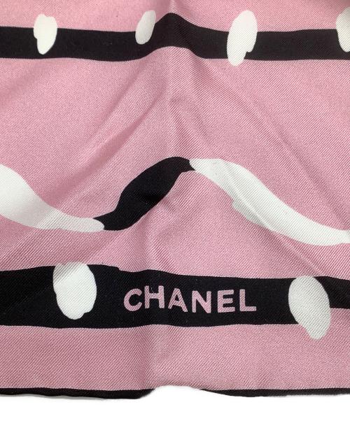 CHANEL（シャネル）CHANEL (シャネル) ココマークシルクスカーフ ピンクの古着・服飾アイテム