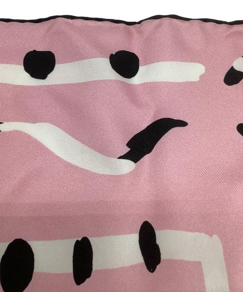 CHANEL（シャネル）CHANEL (シャネル) ココマークシルクスカーフ ピンクの古着・服飾アイテム