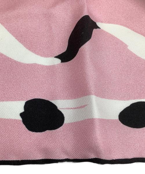 CHANEL（シャネル）CHANEL (シャネル) ココマークシルクスカーフ ピンクの古着・服飾アイテム