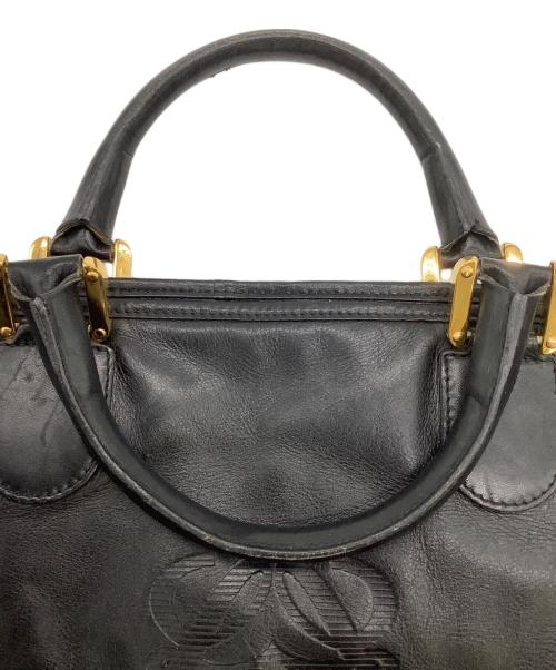 LOEWE（ロエベ）LOEWE (ロエベ) アマソナ ボストンバッグ ブラックの古着・服飾アイテム