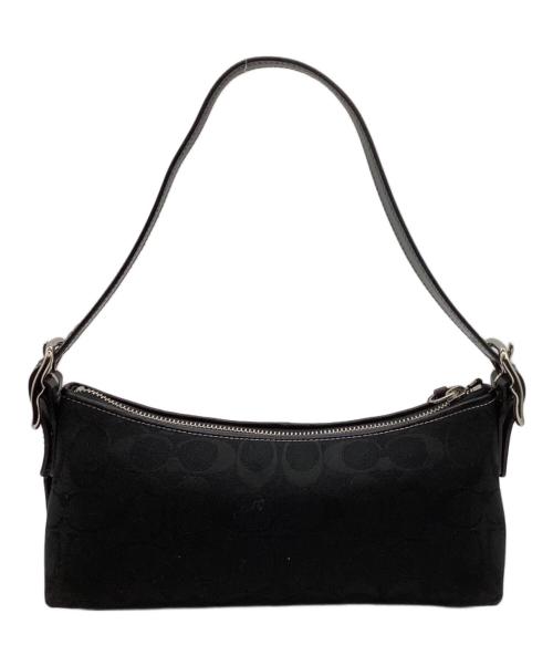 COACH（コーチ）COACH (コーチ) シグネチャー ミニハンドバッグ ブラックの古着・服飾アイテム