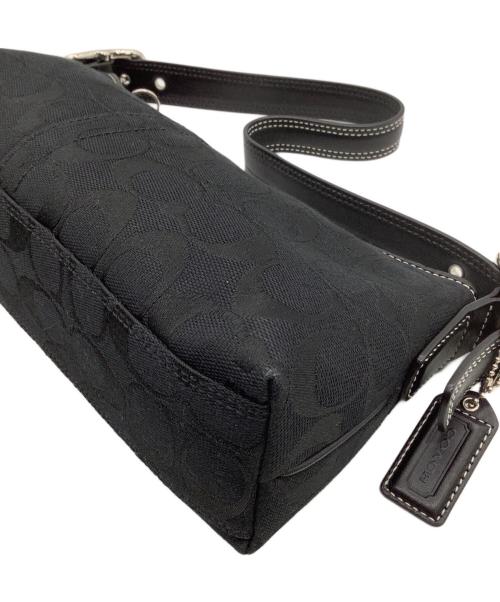 COACH（コーチ）COACH (コーチ) シグネチャー ミニハンドバッグ ブラックの古着・服飾アイテム