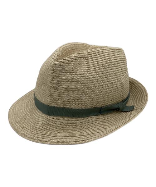 chisaki（チサキ）chisaki (チサキ) ペーパーブレード中折れ帽 ベージュ サイズ:-の古着・服飾アイテム