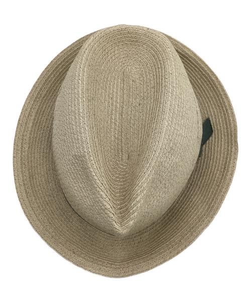 chisaki（チサキ）chisaki (チサキ) ペーパーブレード中折れ帽 ベージュ サイズ:-の古着・服飾アイテム