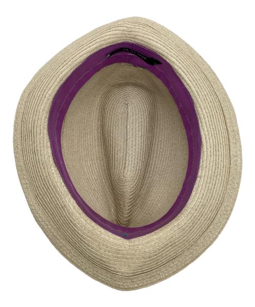 chisaki（チサキ）chisaki (チサキ) ペーパーブレード中折れ帽 ベージュ サイズ:-の古着・服飾アイテム