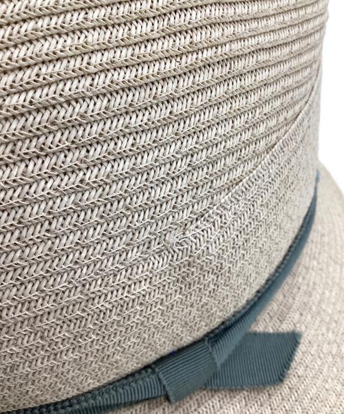 chisaki（チサキ）chisaki (チサキ) ペーパーブレード中折れ帽 ベージュ サイズ:-の古着・服飾アイテム