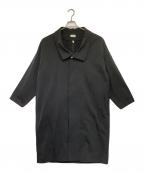 FIRMUMフィルマム）の古着「ステンカラーコート」｜ブラック