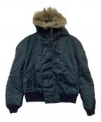 ALPHAアルファ）の古着「N-2Bジャケット」｜ネイビー