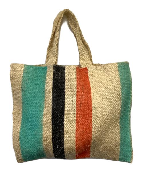 MARNI（マルニ）MARNI (マルニ) カナパ トートバッグ ベージュ×オレンジ×グリーンの古着・服飾アイテム