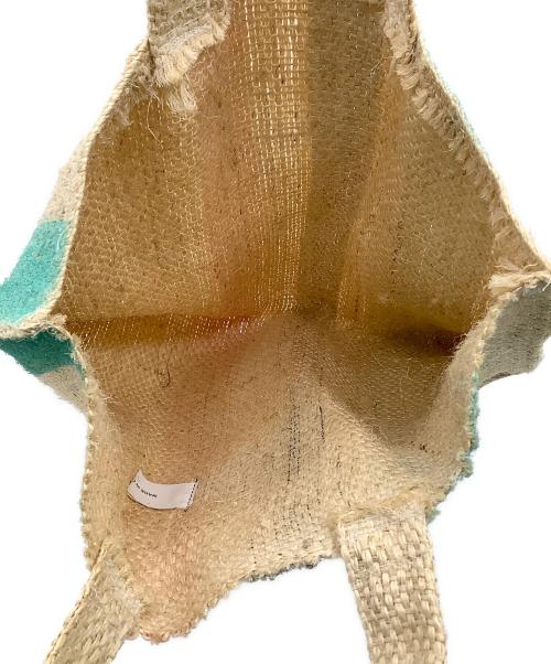 MARNI（マルニ）MARNI (マルニ) カナパ トートバッグ ベージュ×オレンジ×グリーンの古着・服飾アイテム