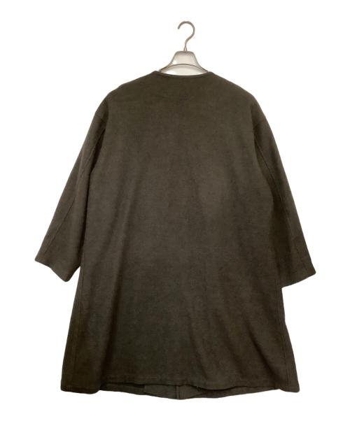 Y's（ワイズ）Y's (ワイズ) ノーカラーコート カーキ サイズ:2の古着・服飾アイテム