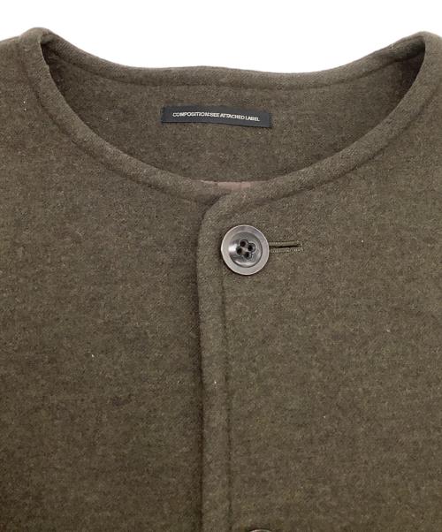 Y's（ワイズ）Y's (ワイズ) ノーカラーコート カーキ サイズ:2の古着・服飾アイテム