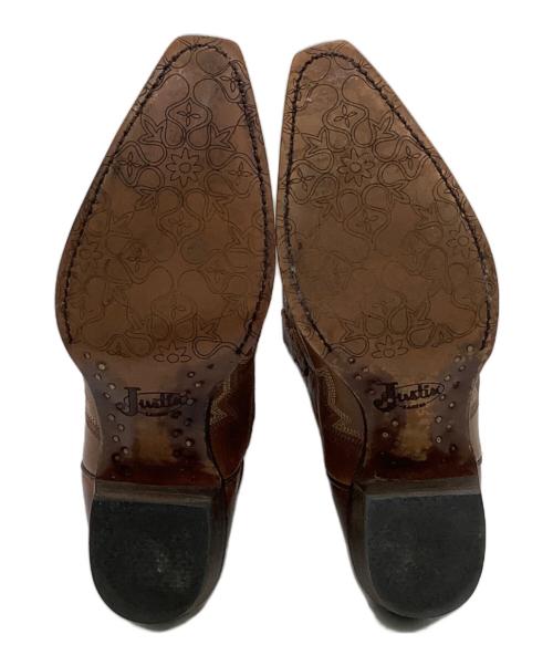 JUSTIN（ジャスティン）JUSTIN (ジャスティン) ウェスタンブーツ ブラウン サイズ:US7Bの古着・服飾アイテム
