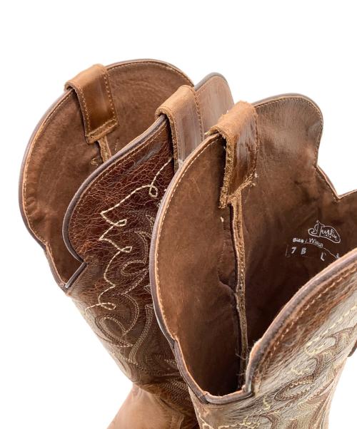 JUSTIN（ジャスティン）JUSTIN (ジャスティン) ウェスタンブーツ ブラウン サイズ:US7Bの古着・服飾アイテム