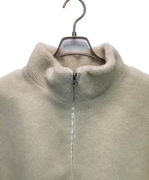 BEAUTY&YOUTH（ビューティーアンドユース）BEAUTY&YOUTH (ビューティーアンドユース) ボア スタンドカラー ジップブルゾン アイボリー サイズ:Sの古着・服飾アイテム