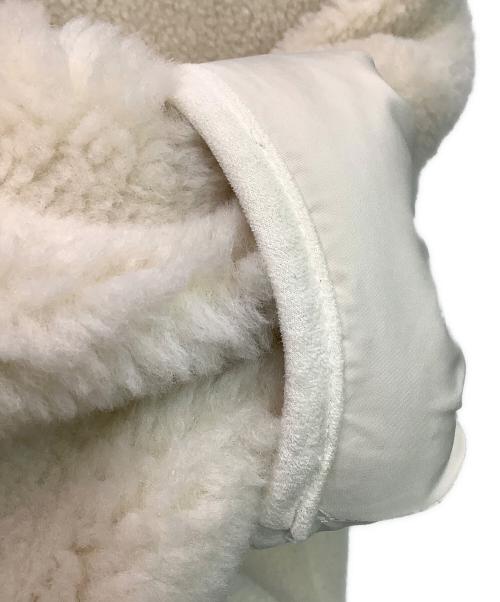 BEAUTY&YOUTH（ビューティーアンドユース）BEAUTY&YOUTH (ビューティーアンドユース) ボア スタンドカラー ジップブルゾン アイボリー サイズ:Sの古着・服飾アイテム