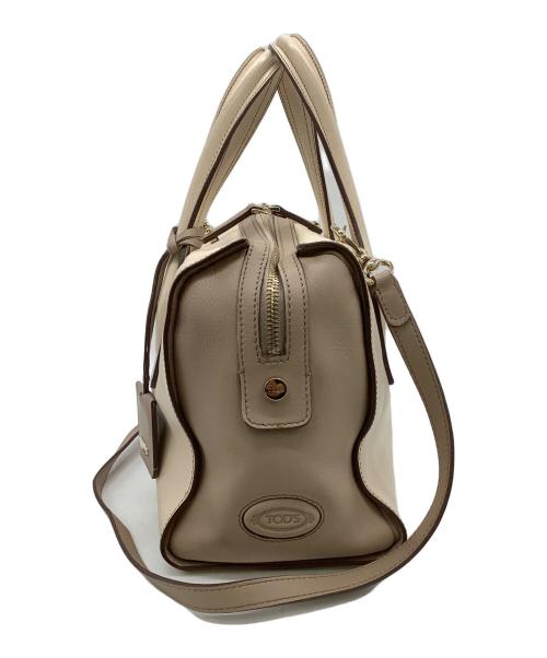 TOD'S（トッズ）TOD'S (トッズ) 2WAY ハンドバッグ ベージュの古着・服飾アイテム