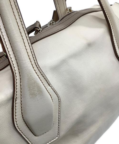 TOD'S（トッズ）TOD'S (トッズ) 2WAY ハンドバッグ ベージュの古着・服飾アイテム