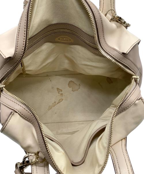 TOD'S（トッズ）TOD'S (トッズ) 2WAY ハンドバッグ ベージュの古着・服飾アイテム
