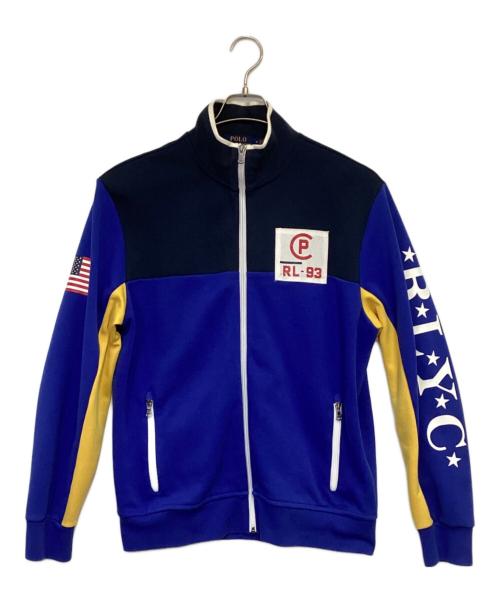 POLO RALPH LAUREN（ポロ・ラルフローレン）POLO RALPH LAUREN (ポロ・ラルフローレン) トラックジャケット ブルー×イエロー サイズ:Mの古着・服飾アイテム