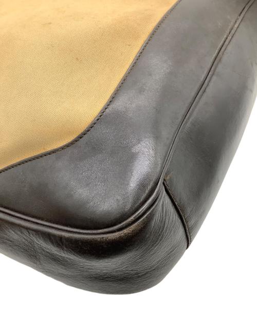 GUCCI（グッチ）GUCCI (グッチ) バンブー 2WAYショルダーバッグ ベージュ×ブラウンの古着・服飾アイテム