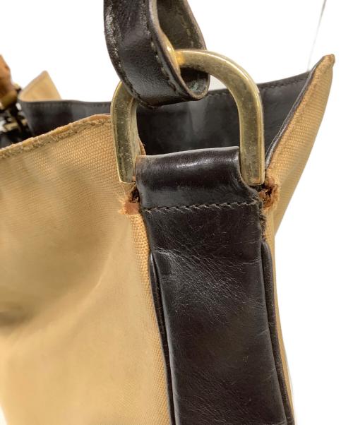 GUCCI（グッチ）GUCCI (グッチ) バンブー 2WAYショルダーバッグ ベージュ×ブラウンの古着・服飾アイテム