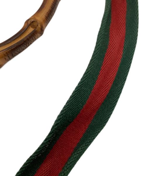 GUCCI（グッチ）GUCCI (グッチ) バンブー 2WAYショルダーバッグ ベージュ×ブラウンの古着・服飾アイテム
