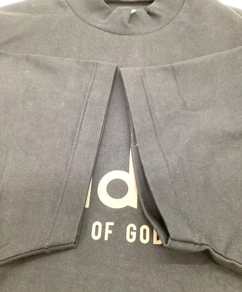 adidas（アディダス）adidas (アディダス) Fear Of God (フィア・オブ・ゴッド) Heavy Jersey 3/4 Mock Tee（ヘビージャージー 3/4モック Tシャツ） ブラック サイズ:J Lの古着・服飾アイテム