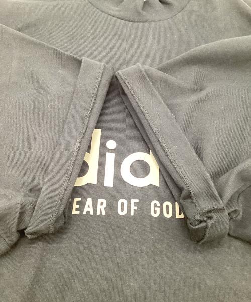 adidas（アディダス）adidas (アディダス) Fear Of God (フィア・オブ・ゴッド) Heavy Jersey 3/4 Mock Tee（ヘビージャージー 3/4モック Tシャツ） ブラック サイズ:J Lの古着・服飾アイテム