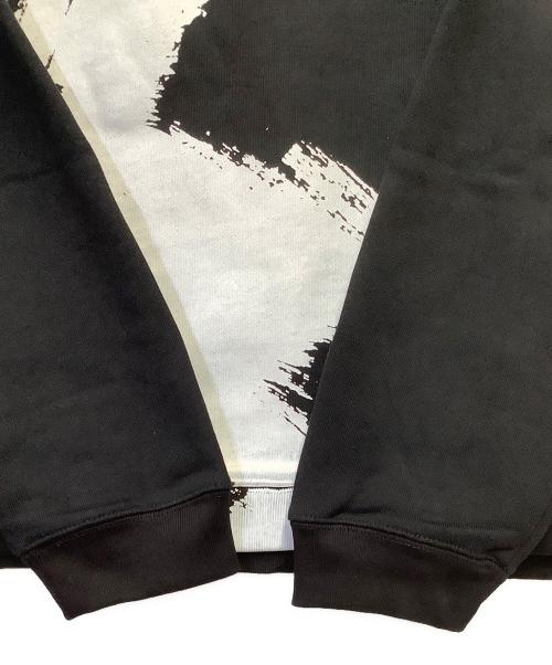 Maison Margiela（メゾンマルジェラ）Maison Margiela (メゾンマルジェラ) ロゴペイントフーディ ブラック サイズ:46の古着・服飾アイテム