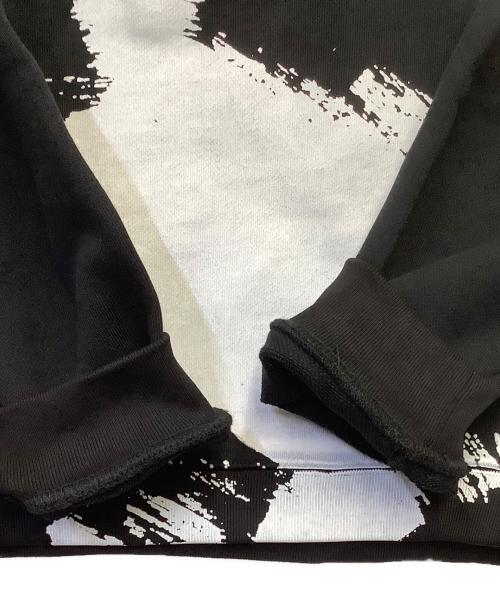 Maison Margiela（メゾンマルジェラ）Maison Margiela (メゾンマルジェラ) ロゴペイントフーディ ブラック サイズ:46の古着・服飾アイテム