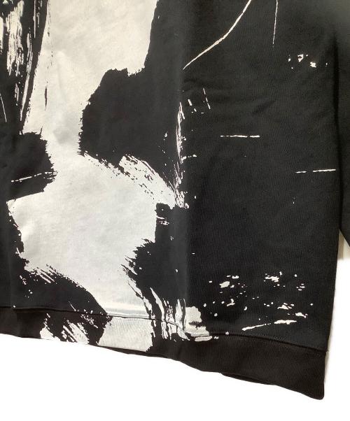 Maison Margiela（メゾンマルジェラ）Maison Margiela (メゾンマルジェラ) ロゴペイントフーディ ブラック サイズ:46の古着・服飾アイテム