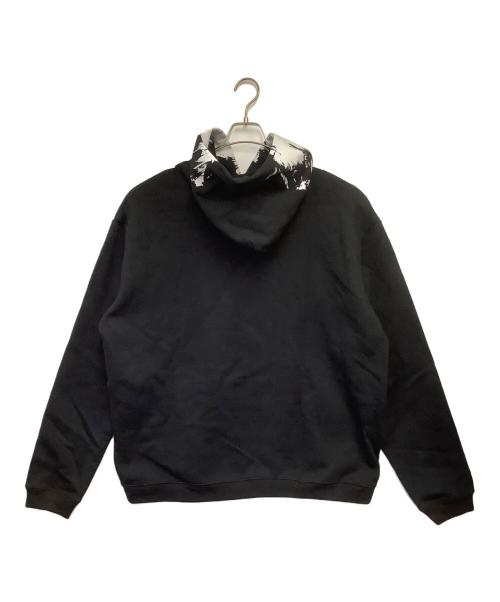 Maison Margiela（メゾンマルジェラ）Maison Margiela (メゾンマルジェラ) ロゴペイントフーディ ブラック サイズ:48の古着・服飾アイテム