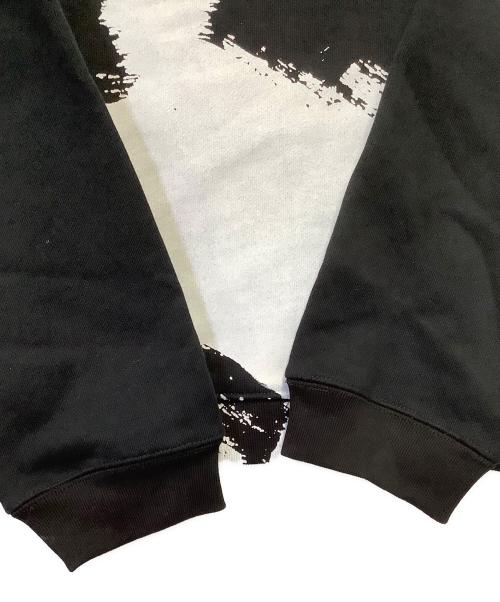 Maison Margiela（メゾンマルジェラ）Maison Margiela (メゾンマルジェラ) ロゴペイントフーディ ブラック サイズ:48の古着・服飾アイテム