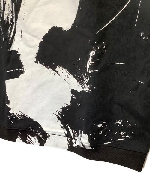 Maison Margiela（メゾンマルジェラ）Maison Margiela (メゾンマルジェラ) ロゴペイントフーディ ブラック サイズ:48の古着・服飾アイテム