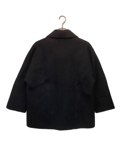 Noble（ノーブル）Noble (ノーブル) キャレメルミックスリバージップコート ブラック サイズ:36の古着・服飾アイテム