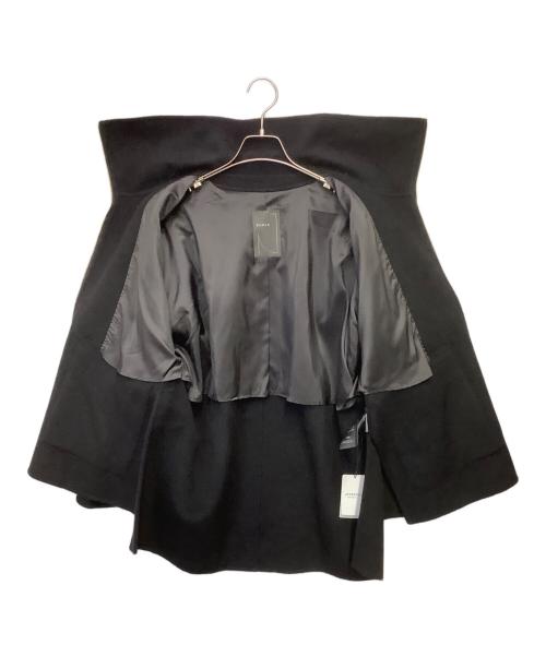 Noble（ノーブル）Noble (ノーブル) キャレメルミックスリバージップコート ブラック サイズ:36の古着・服飾アイテム