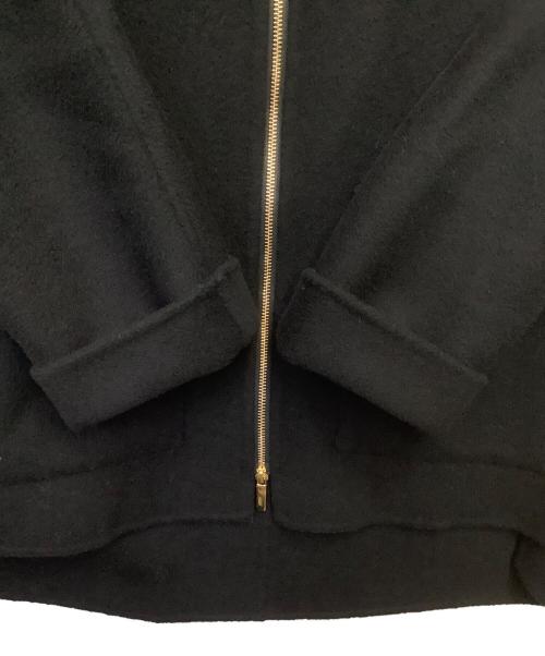 Noble（ノーブル）Noble (ノーブル) キャレメルミックスリバージップコート ブラック サイズ:36の古着・服飾アイテム