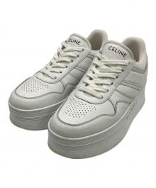 CELINE（セリーヌ）の古着「ブロックスニーカーウェッジソール」｜ホワイト