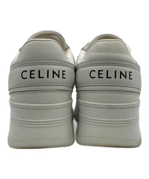 CELINE（セリーヌ）CELINE (セリーヌ) ブロックスニーカーウェッジソール ホワイト サイズ:37の古着・服飾アイテム