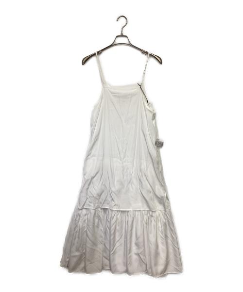 Loungedress（ラウンジドレス）Loungedress (ラウンジドレス) サテンティアードキャミワンピース ホワイト サイズ:Fの古着・服飾アイテム