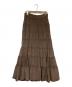 CADUNE（カデュネ）の古着「ティアードスカート」｜ブラウン