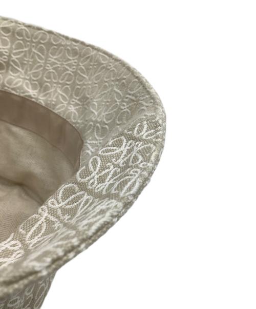 LOEWE（ロエベ）LOEWE (ロエベ) バケットハット（アナグラムジャカード＆カーフ） アイボリー サイズ:59の古着・服飾アイテム