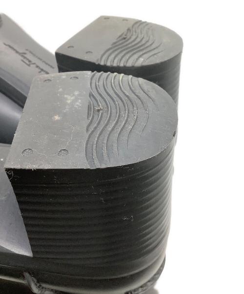 Salvatore Ferragamo（サルヴァトーレ フェラガモ）Salvatore Ferragamo (サルヴァトーレ フェラガモ) レインブーツ グレー サイズ:6の古着・服飾アイテム