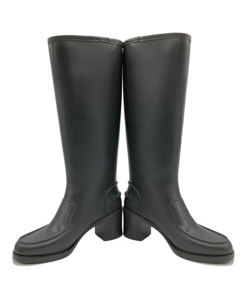 Salvatore Ferragamo（サルヴァトーレ フェラガモ）Salvatore Ferragamo (サルヴァトーレ フェラガモ) レインブーツ グレー サイズ:6の古着・服飾アイテム