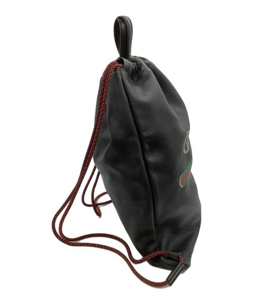 GUCCI（グッチ）GUCCI (グッチ) ドローストリングバックパック ブラックの古着・服飾アイテム