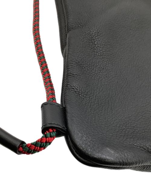 GUCCI（グッチ）GUCCI (グッチ) ドローストリングバックパック ブラックの古着・服飾アイテム