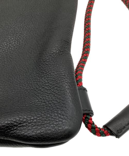 GUCCI（グッチ）GUCCI (グッチ) ドローストリングバックパック ブラックの古着・服飾アイテム