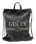GUCCI（グッチ）の古着「ドローストリングバックパック」｜ブラック